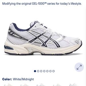 NIB ASICS GEL-1130 in White/ Midnight, US Women’s 8